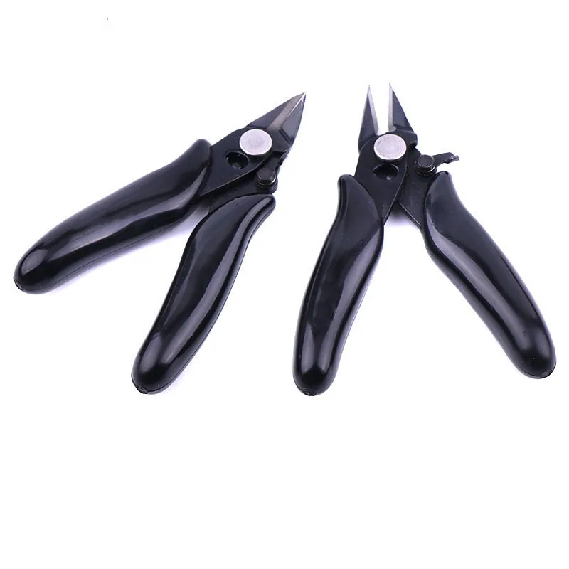 3.5 Inch Mini Diagonal Pliers Wire Cable Cutters Lock Nipper Hand Tools Cutting Side Snips Flush Pliers Handle Model Plier