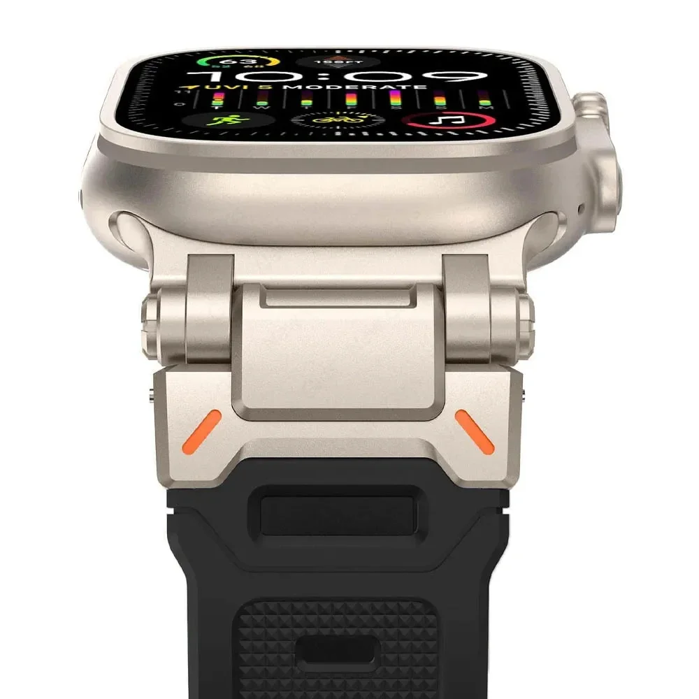 Titanium Color Silicone Sport Strap