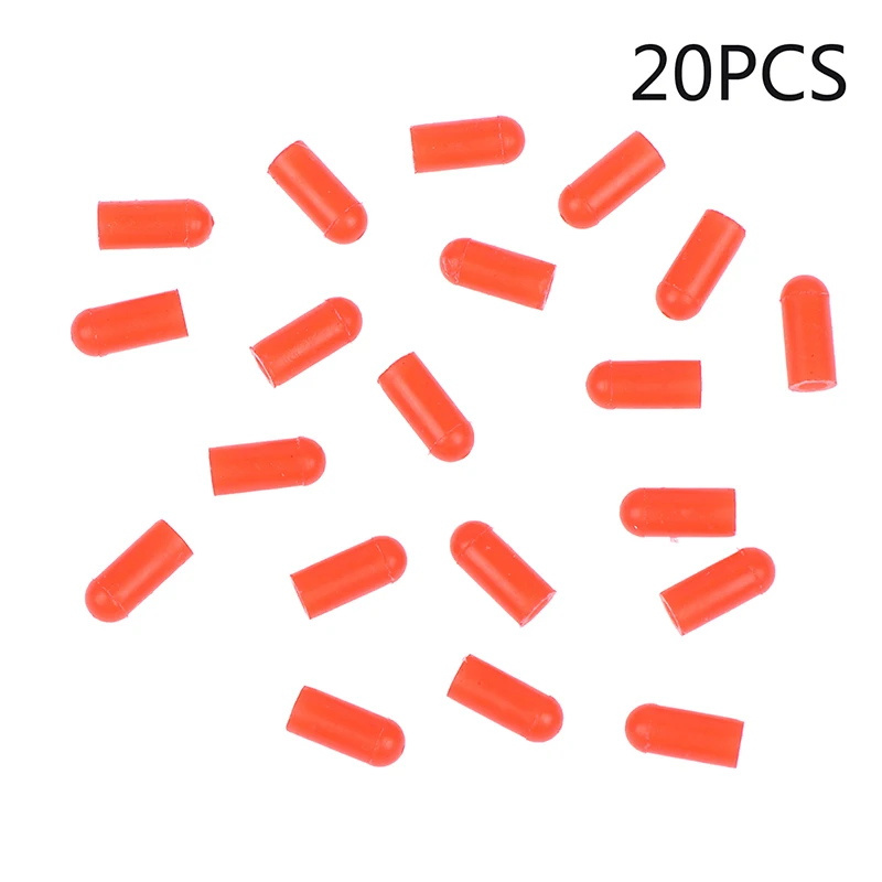 Food Grade Silicone Rubber Needle Cover Syringe Sealing Test Tube End Cap 20PCS