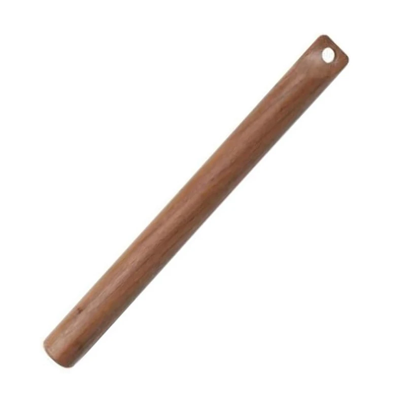 

Скалка из черного ореха, перфорированная Скалка из цельной древесины, палочки для пельменей, кухонный инструмент для выпечки пирогов, простой в использовании