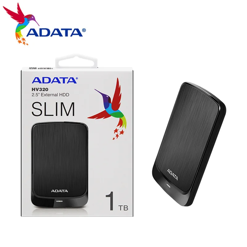 

ADATA 2.5 inch External Hard Disk HV320 HDD 1TB 2TB 4TB 5TB Portable Hard Drive High Capacity Storage Memory Disk