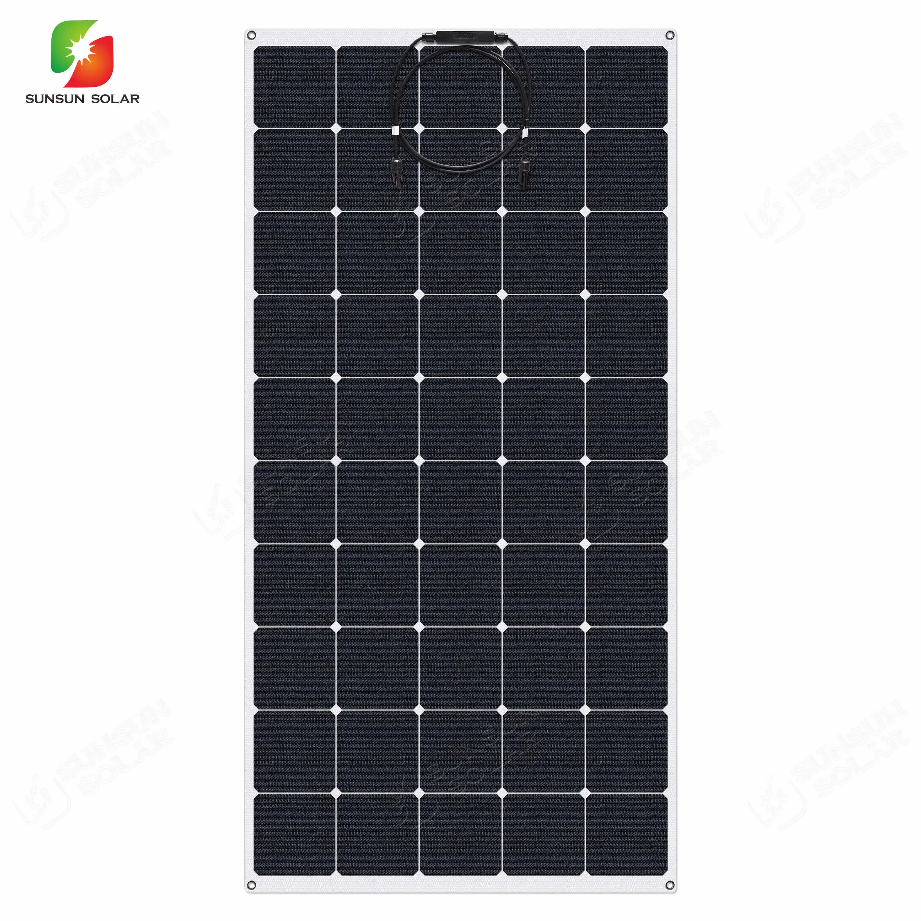 23% Efficienza Pannelli Solari Sunpower Prezzo Rv Semi Flessibile Mono Pannello Solare 170W