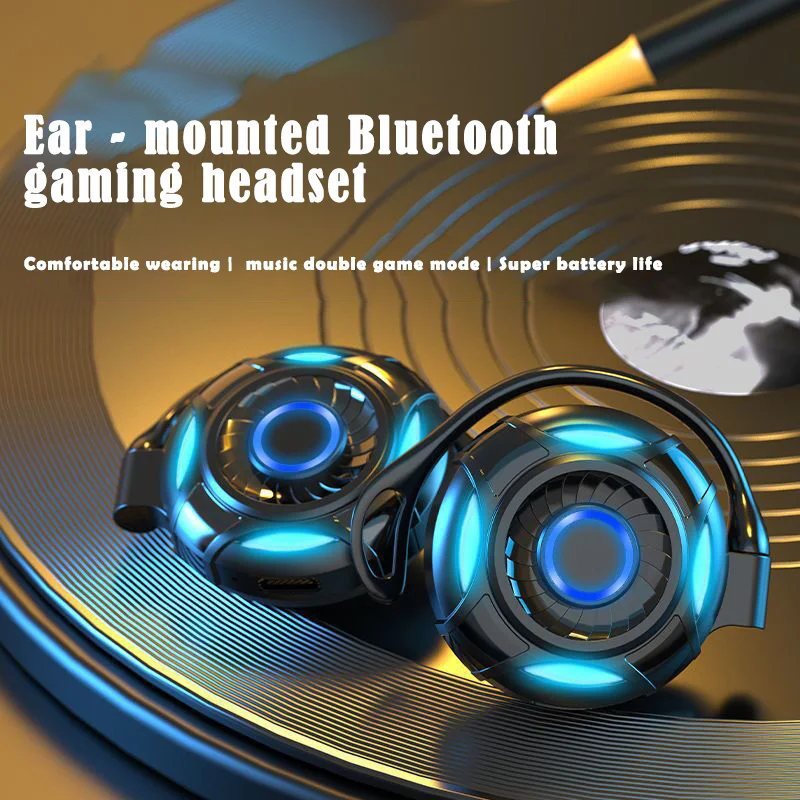 

Earphone Bluetooth S660 TWS Hanging Ear Touch Control Music Earphones Sports Running Headphones No Delay Game Earbuds with Mic