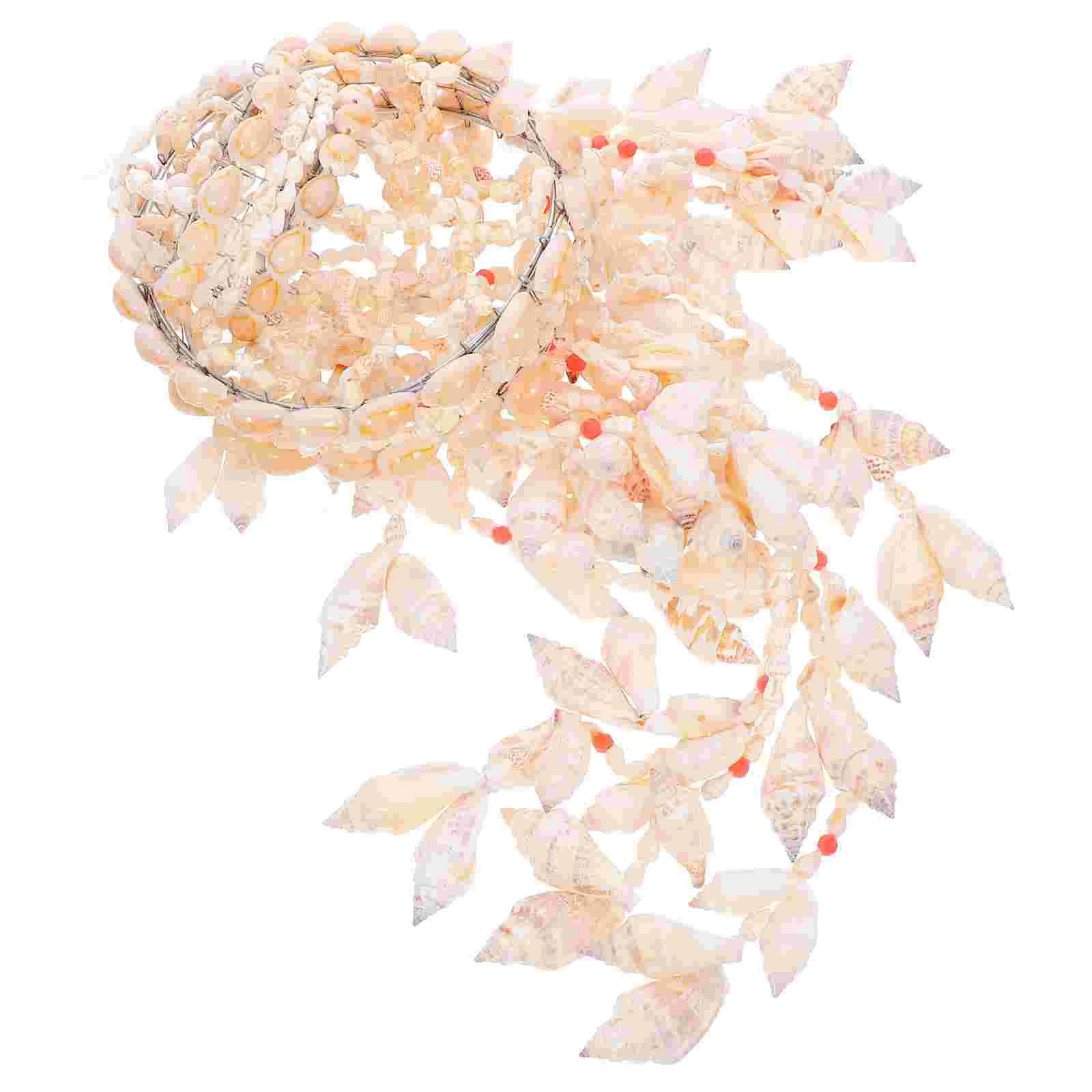 

Shell Wind Chime Hanging Ornament Natural Conch Shell Wind Chime Pendants Wall Hanging Pendant Random Seashell Decoration