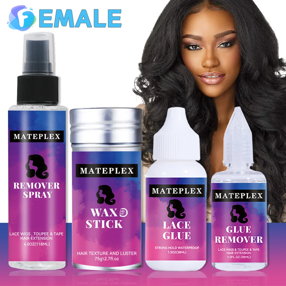 

Lace Front Wig Glue Waterproof Wig Adhesive Invisible Bonding Glue Strong Hold Wax Stick For Wigs Styling Hair Pomade Stick