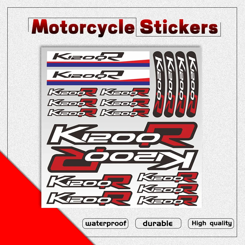 High Quality Motorcycle Reflective Stickers Body Waterproof Body Fuel Tank Tail Box Decals Sticker For BMW K1200R k1200r high quality fuel pump for isuzu 4jh1 4hk1 109342 1007 8972523415 0470504026 0 470 504 026