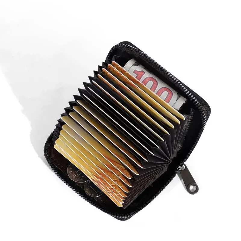 20 Detents Cards Holders PU Business Bank Credit Bus ID Card Holder Cover Coin Pouch Anti Demagnetization Wallets Bag Organizer Best Sellers In Luggage, Bags