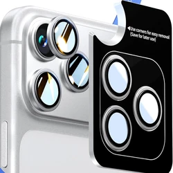 Premium Glass Camera Lens Protector Cover | Ultimate Phone Protection Accessory - 14pro and 14pro max (Silver)