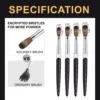 2PC Nail Acrylic Brush 100%Kolinsky Sable Acrylic Brush UV Gel Carving Pen Brush Liquid Powder DIY Nail Drawing Nail Art Brushes 6