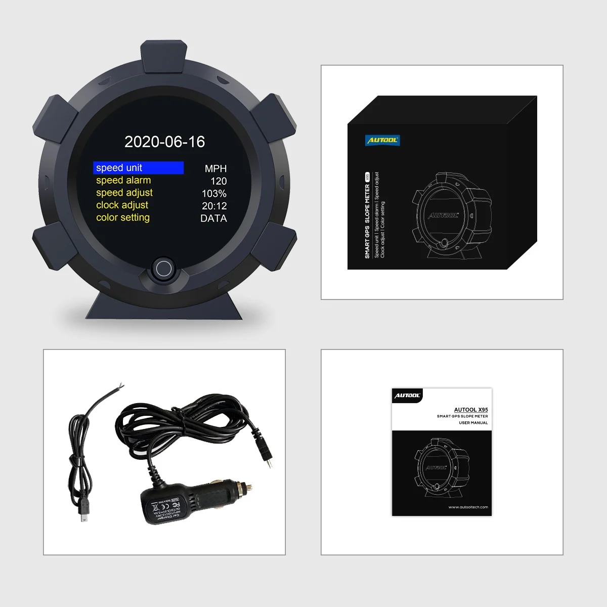 AUTOOL X95 ڵ 4x4 , GPS ε  ׼, ٱ ,  , ӵ ,  Ÿ̹