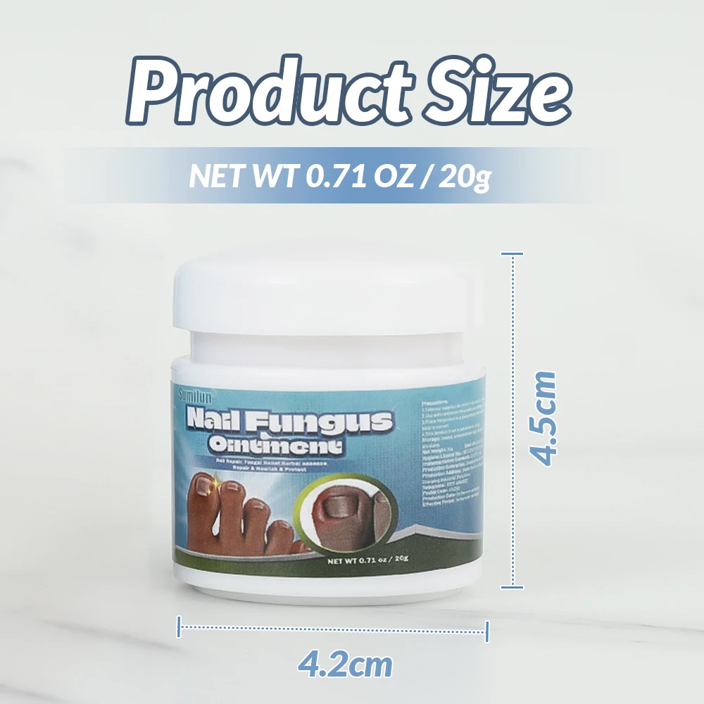 20G/box Sumifun Nail Fungus Treatment Cream Herbal Extract Paronychia Onychomycosis Repair Ointment Anti Infection Foot Care antibacterial anti fungal cream,nail fungus treatment patches