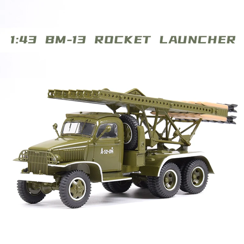 

Diecast 1:43 Scale World War II Rocket Launcher Truck Alloy Nostalgia Classic Model Toy Gift Collect Static Display Souvenir