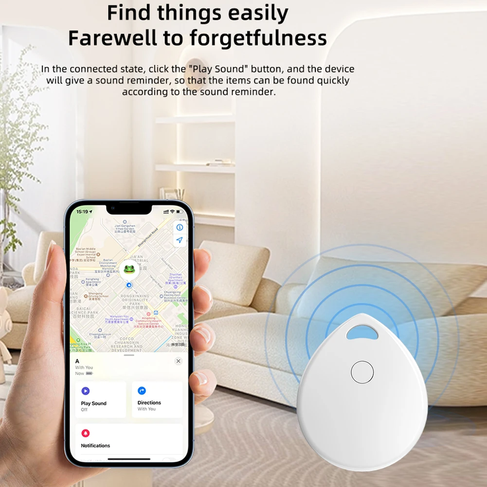 스마트 블루투스 GPS 트래커, 애플 파인드와 함께 작동, 분실 방지 알림 장치, 카드 지갑, 자전거 키 파인더, 휴대용 트래커