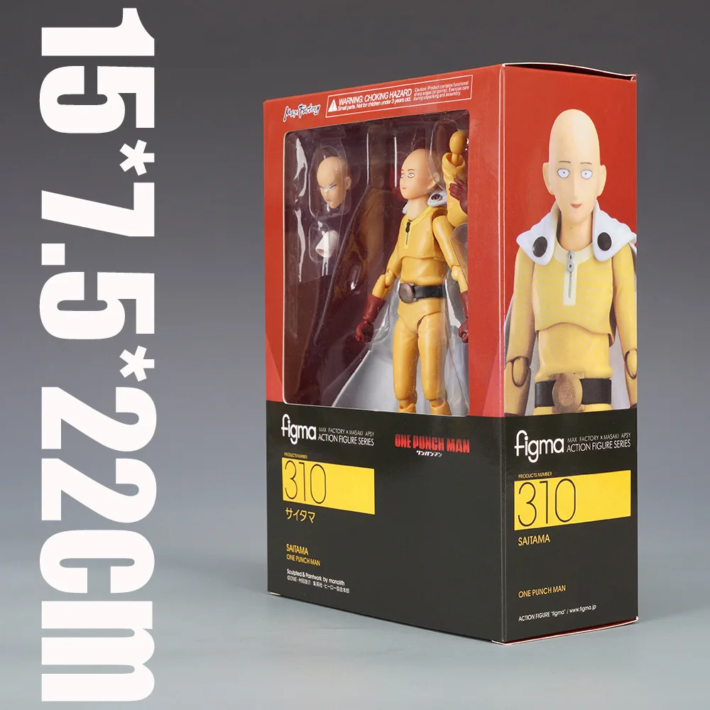 Figma 310 One Punch Man Saitama Action Figure Collectible Toy 15cm