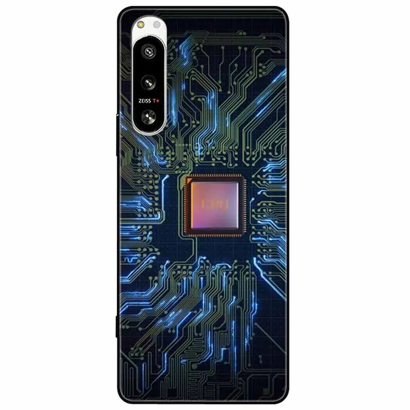 Soft Black Silicone Forest Painted Phone Back Cover TPU Coque