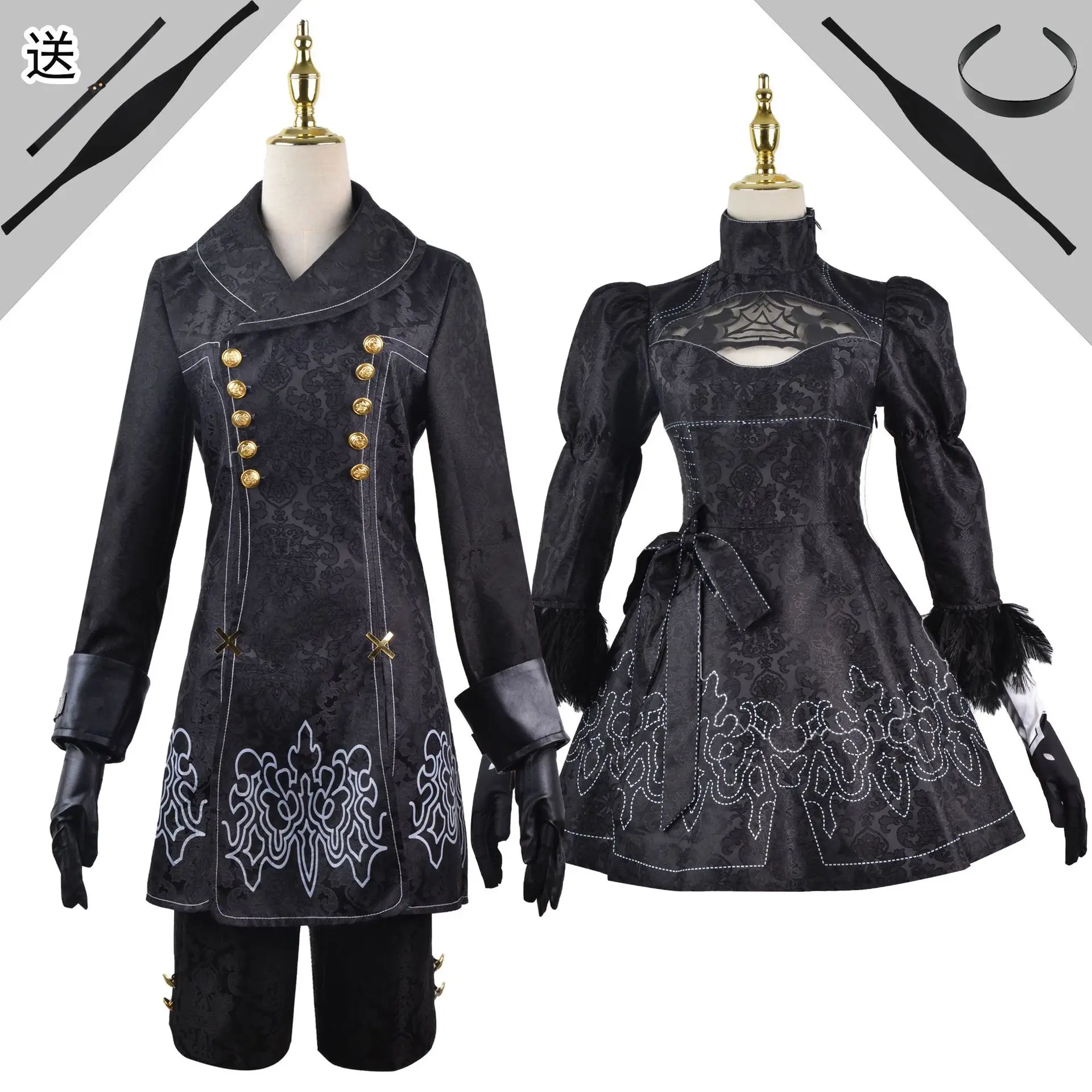 Anime Nier Automata Costume Cosplay Yorha Type Outfit Games Suit Men Role Play Costumes Halloween Party Fancy 9S 2B