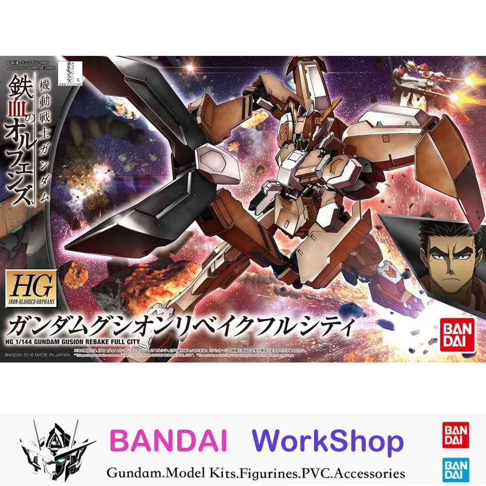 

Hobby Japan Anime Original HG 1/144 HGIBO Gusion Rebake Full City Figure Model Kit Christmas Gift Toys for kids