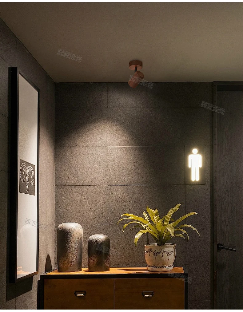 Led Spotlights Minimalist Walnut Wood Grain Wall Lamp Ceiling Spot Light S8efdb2155a9f4e9ab63cc6edc0eaeb72U