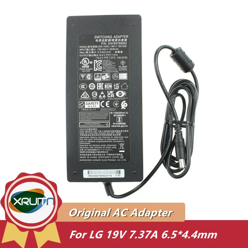 Lgモニター用スイッチングアダプター、140w、19v、7.37a、ADS