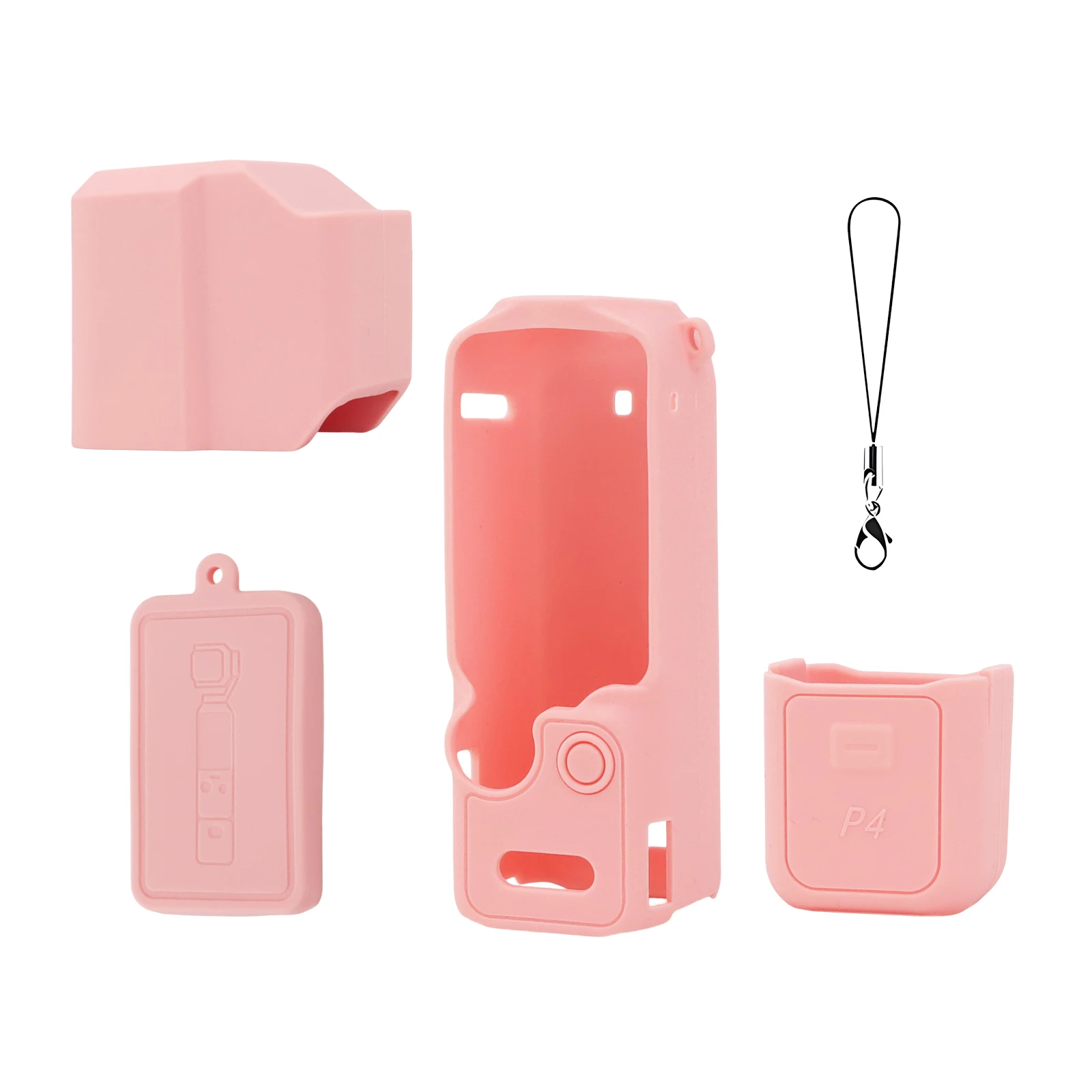 Premium Silicone Protective Case with Lens Guard and Lanyard