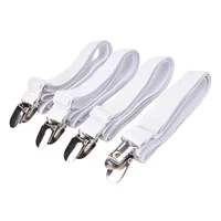 4pcs/set Elastic Bed Sheet Strip Fastener Bed Sheet Grippers Belt Adjustable Mattress Cover Blankets Holder 2