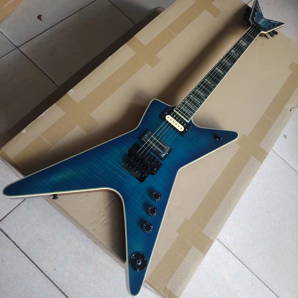 Blue Flame Maple Top Electric Guitar