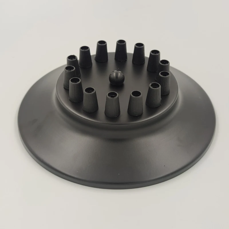 Ceiling Plate Vintage Round 20cm 3/6/14 Holes For Pendant Lamp DIY + Lock Wire Black 8 Head Lamp Base