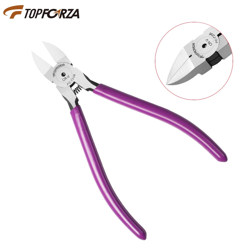 

Wire Cutter Diagonal Cutting Pliers 6 Inch Precision Side Cutter Plastic Snips Jewelry Flush Cutters Model Snippers DIY Nippers