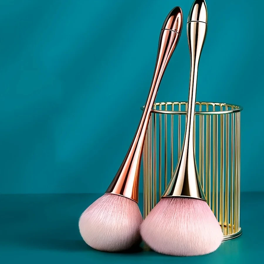Makeup brushes makeup tool set small waist single soft makeup brush rose gold blush brush professional tool fluffy loose powder manicure dusting