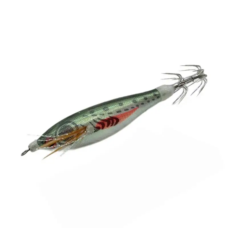 Garnelenköder, Köder, Tintenfisch-Jig, Angelköder, leuchtender Jig-Haken, 8 6 g, künstliche harte Köder, Tintenfisch-Jig, Tintenfisch-Haken