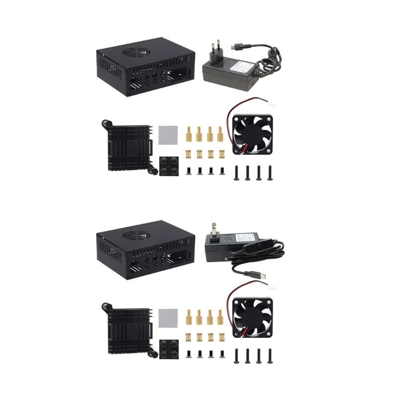 

Universe for OrangePi 5 Case (N508) Metal Case with Fan and 10mm Thick Aluminum Heatsink for OrangePi 5