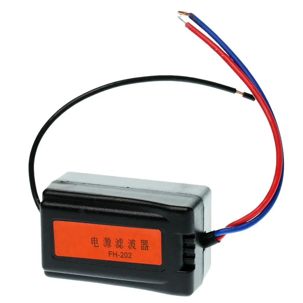 DC 12V Car Radio Audio Pre-wired Noise Filter System Ground Loop Isolator audio noise filter