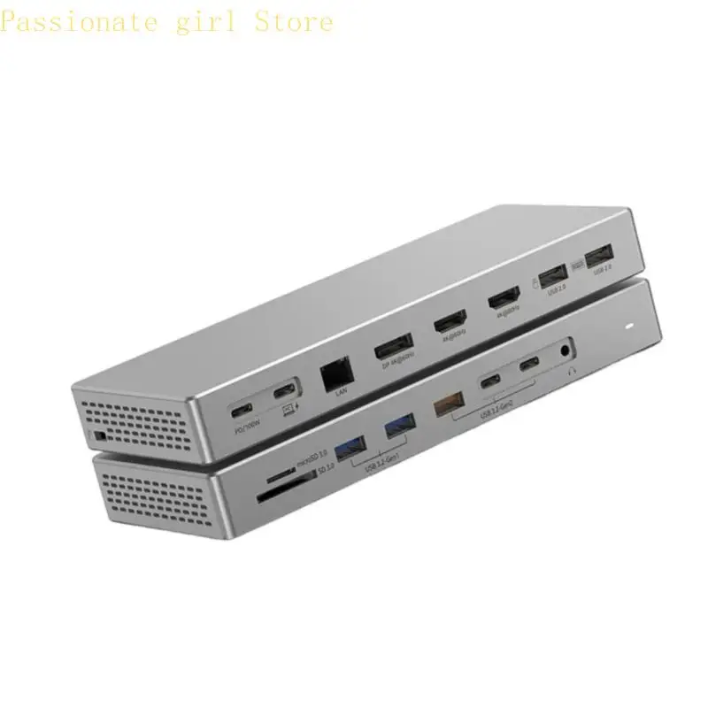 87HA 유형 C 허브 16 포트 확장 4K 다중 화면 디스플레이 USB3.2 고속 충전