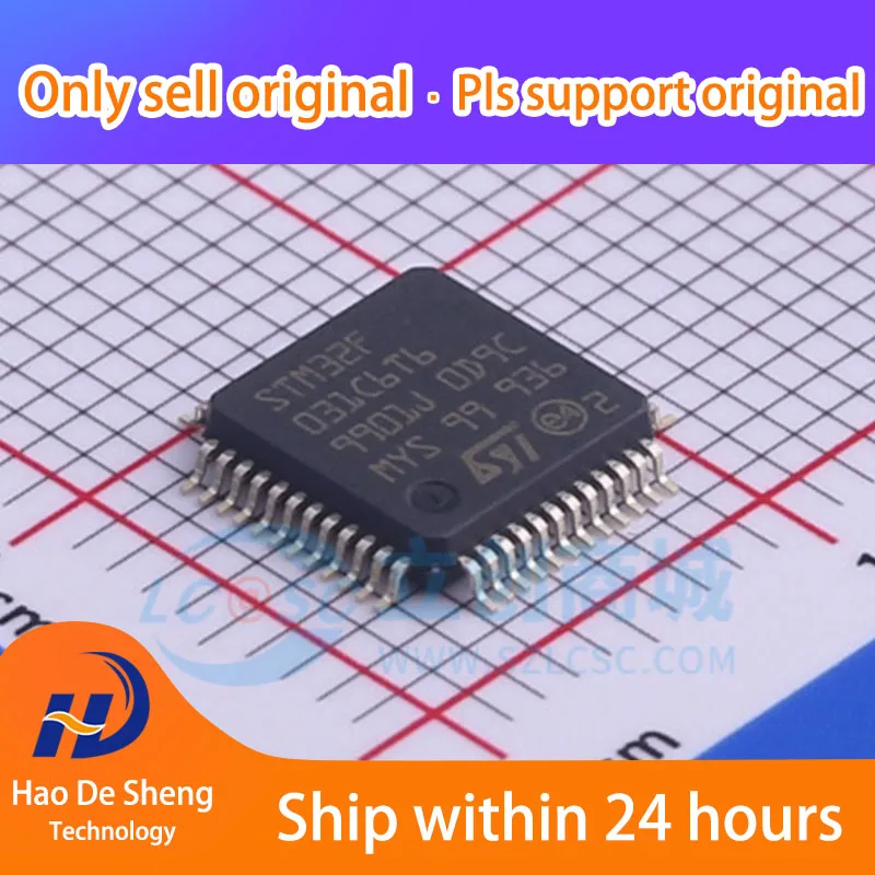 

10 шт./партия STM32F031C6T6TR LQFP-48 новая Оригинальная фотография