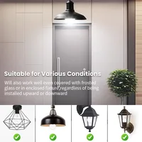 4PCS Radar Motion Sensor LED Light Bulb E26 110V Dusk‑to‑Dawn Auto On Off 6W 9W 12W 15W 18W 20W Smart Sensor Lamp for Porch Courtyard Basement Garage Stairway 7