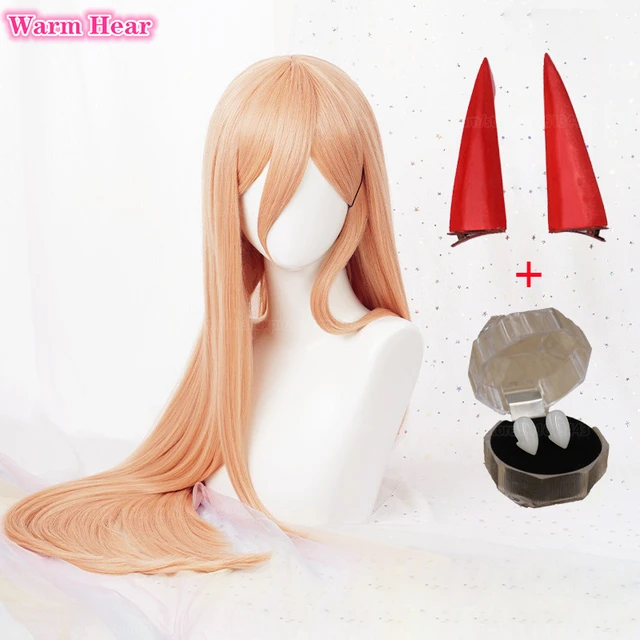 Cosplay Wigs Makima Power Cosplay Chainsaw Man Wig Orange Power