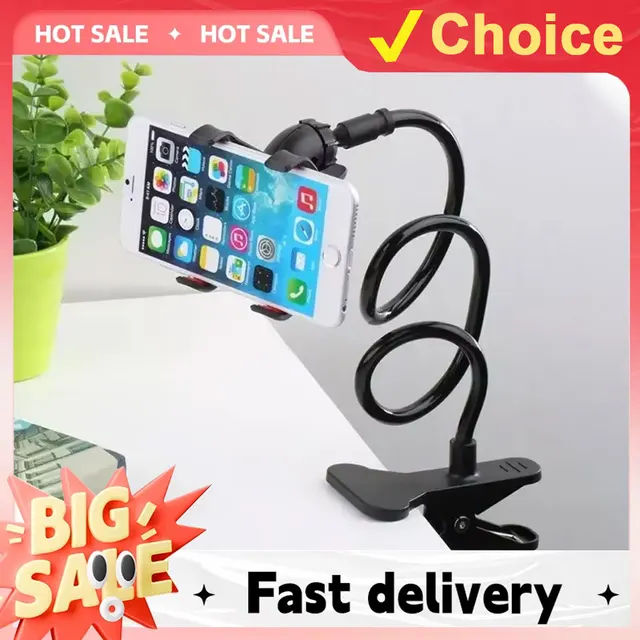 360 Clip Mobile Phone Holder Stand Portable Flexible Lazy Bed Desktop Bracket Smartphones Desk Bed Mount Stand Base Support 70cm