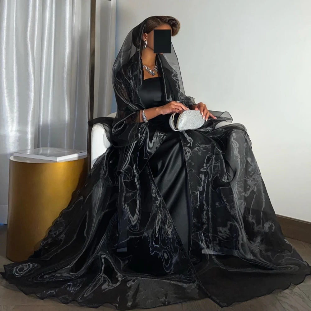 

Exquisite Strapless A-line Evening Dresses Taffeta Stole Floor length فساتين سهره فاخره Prom Dresses Elegant vestidos de noche