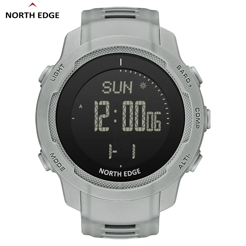 

NORTH EDGE Men's Digital Watches Carbon Fiber Case Sports Running Swimming Thermometer WR 50m Watch Altimeter Barometer Compass