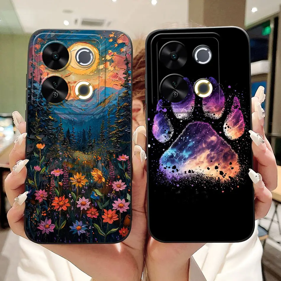 Fashion Dusk Beach Painting Shockproof Silicone Phone Case