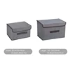 Fold Non Woven Fabric Storage Box Gray Home Supplies Clothing Underwear Sock And Kid Toy Storage Organizer Cosmetics 6