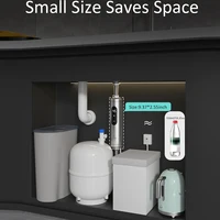 Fudeer chauffe-eau électrique chauffe-eau instantané pour évier chauffe-eau en acier inoxydable sous évier 5500W pour cuisine 4