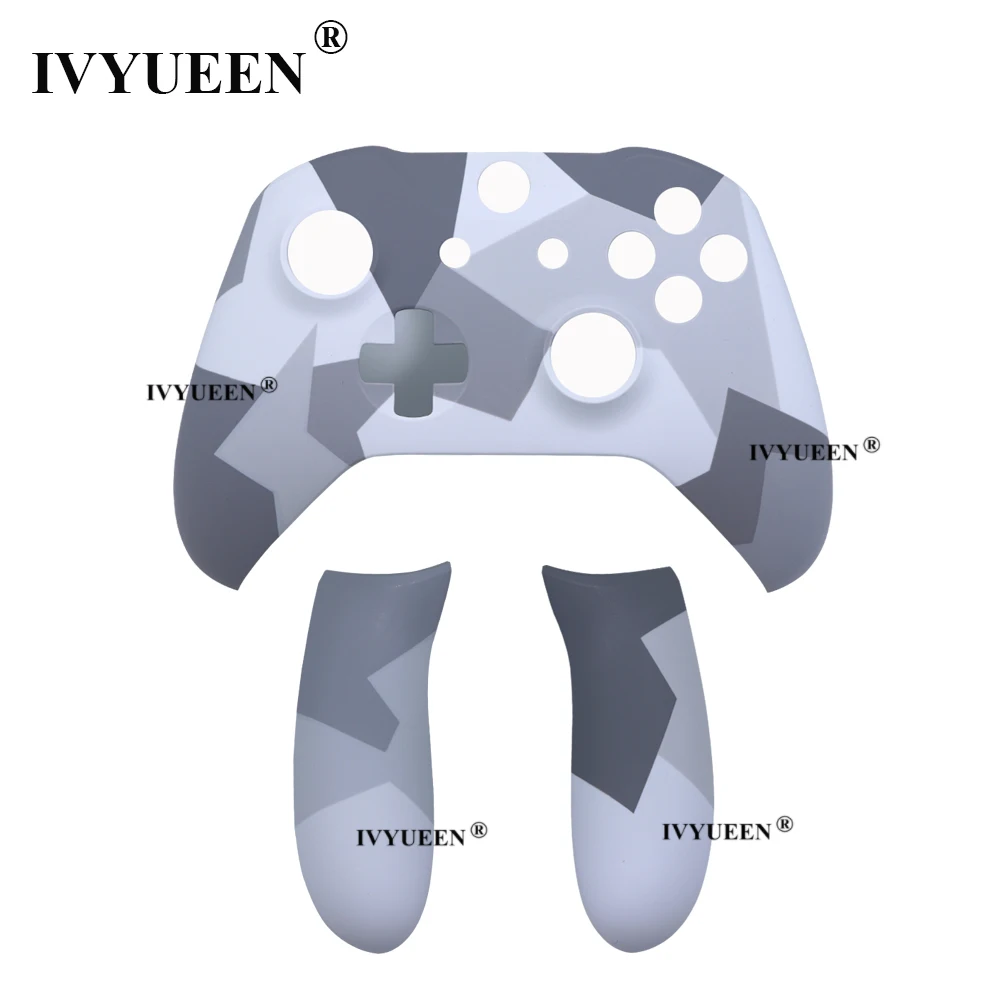 Ivyueen Per Xbox One S X Controller Alloggiamento Di Ricambio Guscio Anteriore Posteriore Coperchio Frontale Manopole Maniglia Shadow Blue Camo Case