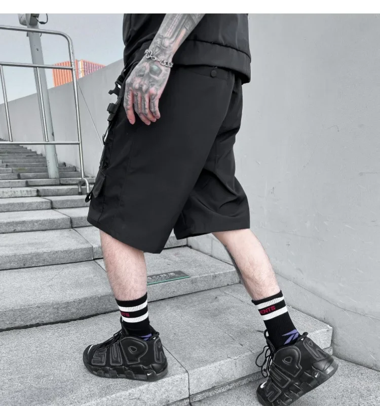 Description Picture 5 of itemSummer Shorts Functional Multi-Pocket Overalls Tactical Military High Street Cargo Pants Men'S Clothing Harajuku Safari Japanese