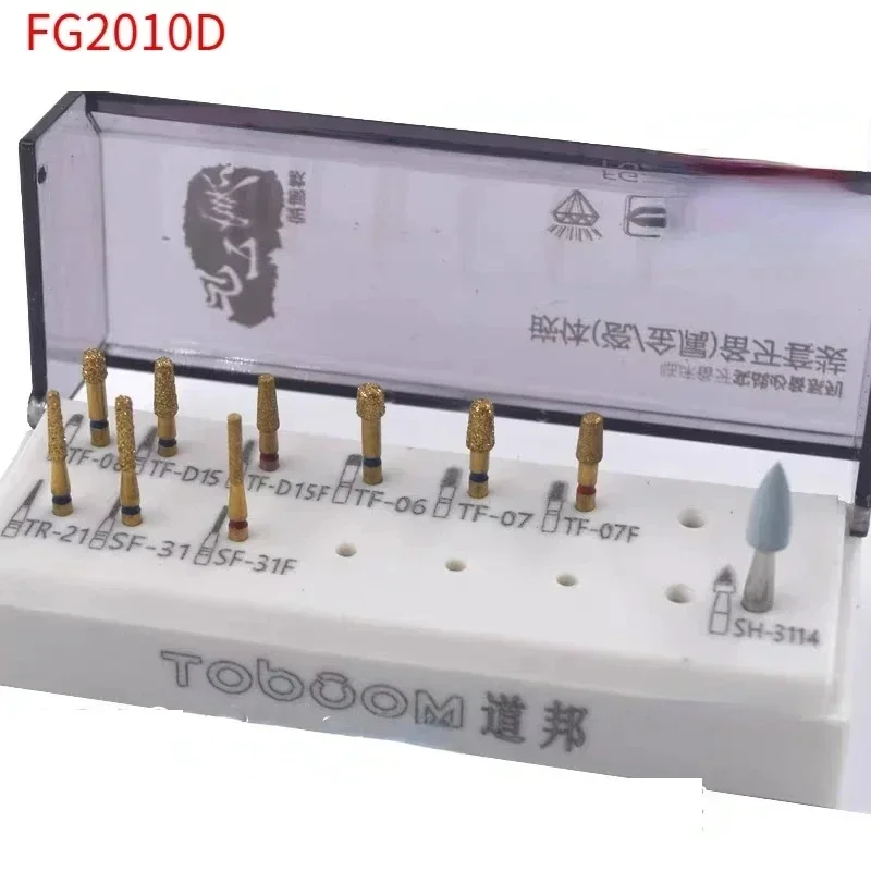 10PCS Dental Pulpotomy Access Open Pulp Cavity Bur Kit - Foto 2