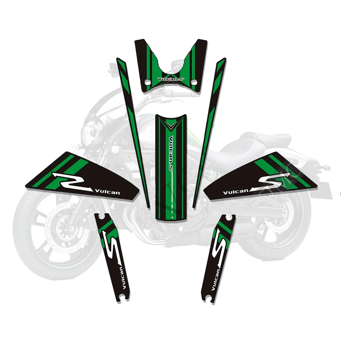 Motorcycle Stickers Decals For Kawasaki VULCAN S 650 VN650 Motorcycle Tank Pad Oil Gas Fuel Protector Fairing Fender Windshield