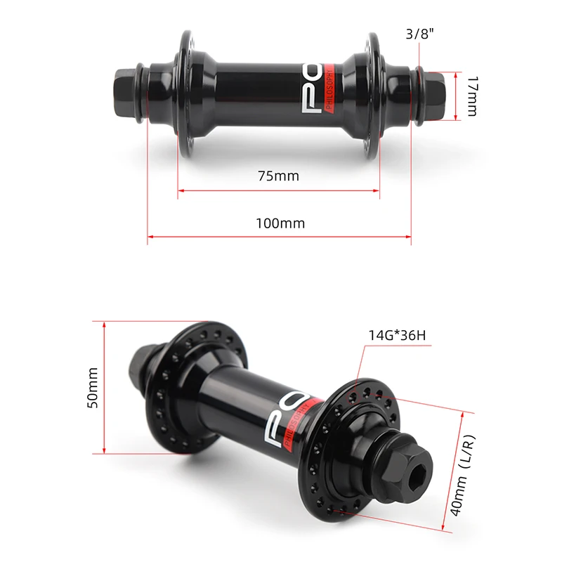 POLSO BMX , BMX   Ĺ ,  ,  ǰ, 100x 3/8, 110x14mm