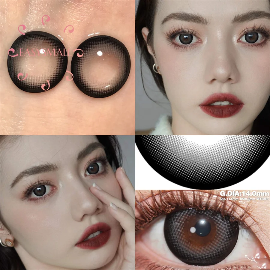 

Milk tablet gray Natural Color Lens Eyes Yearly Color Contact Lenses For Eyes small Beauty pupil Contact Lens Eye Cosmetic