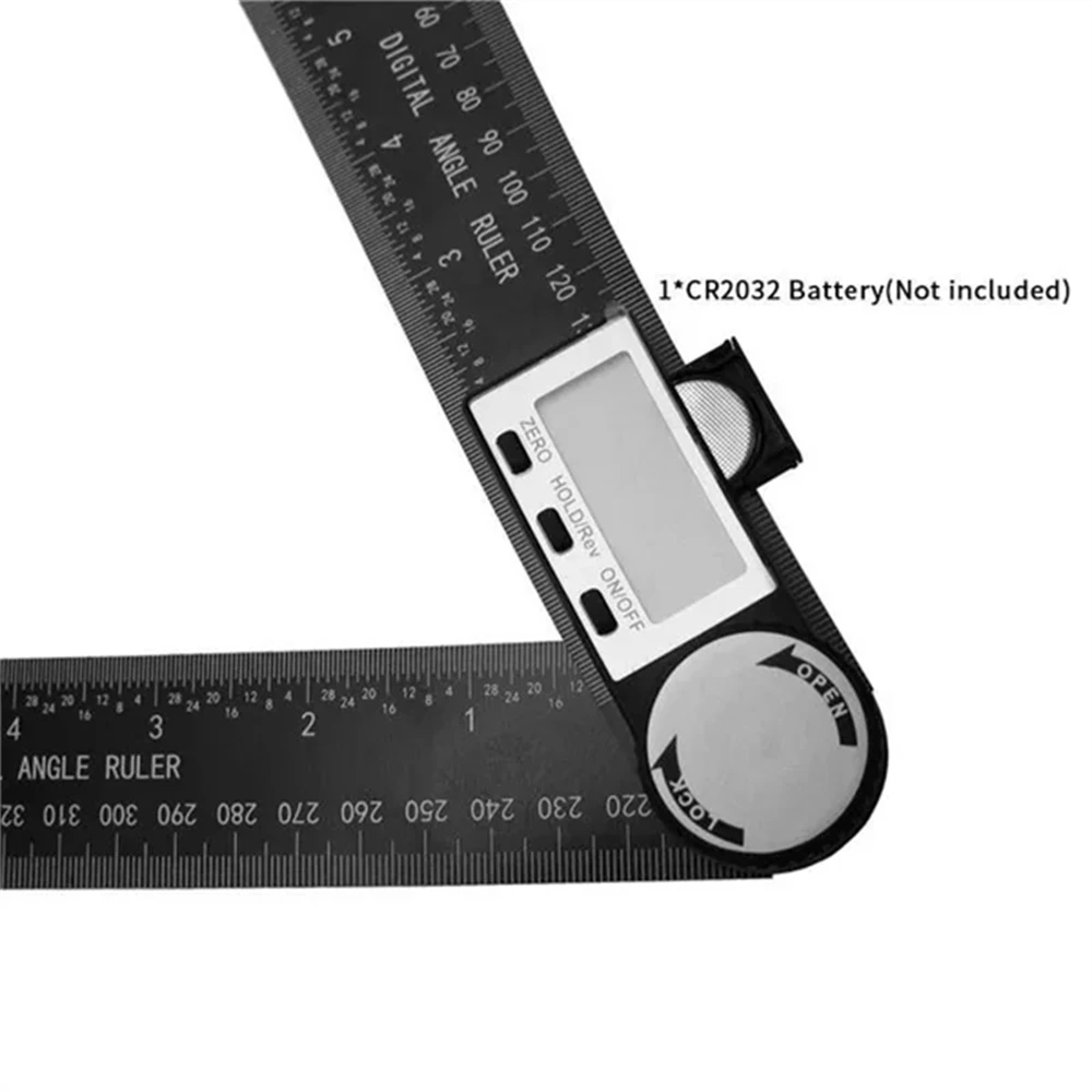1 PC 2 an 1 Digital Wénkel Detektor Skala Gëeegent fir Holzbeaarbechtungsmessinstrumenter Héich Genauegkeet Mutifunction Tools_voghion.com