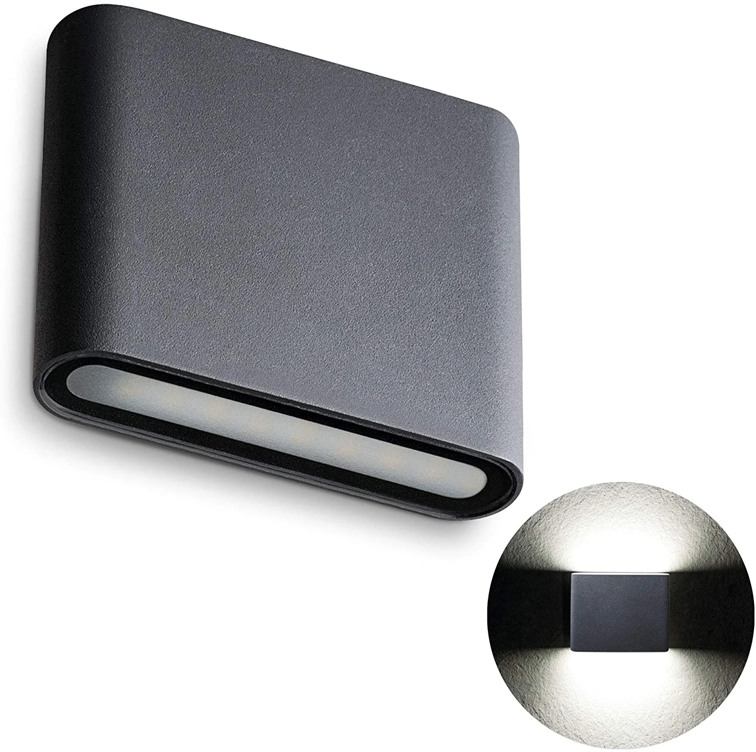 Led Up And Down Wall Lamp Outdoor Wall Light Waterproof Wall Sconce ...